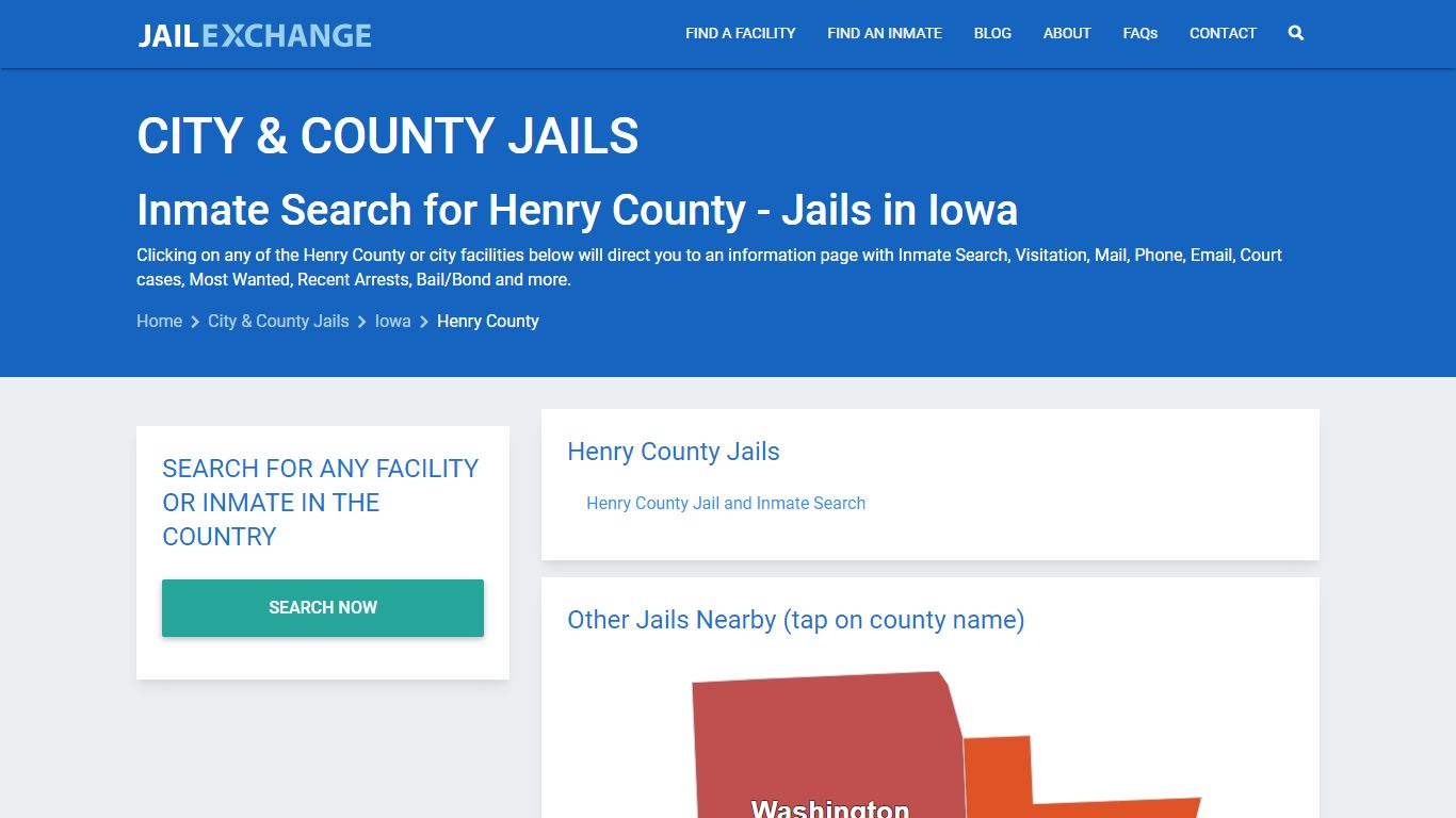 Inmate Search for Henry County | Jails in Iowa - Jail Exchange